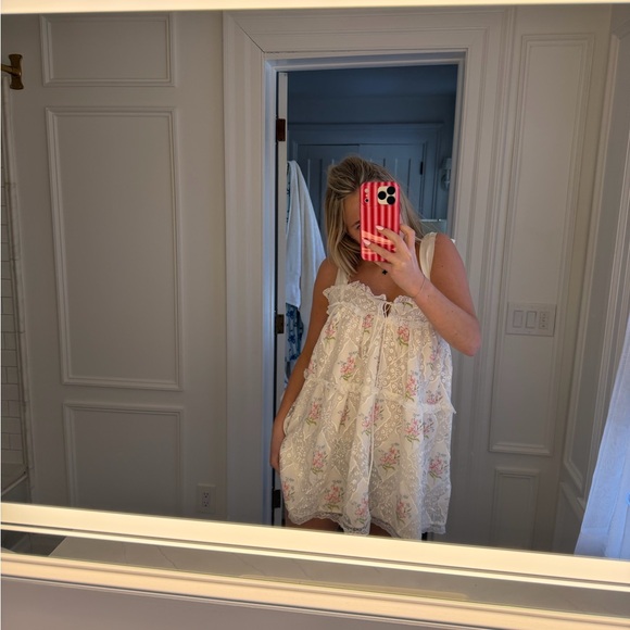 For Love And Lemons White Lace Detail Dress - Picture 2 of 6